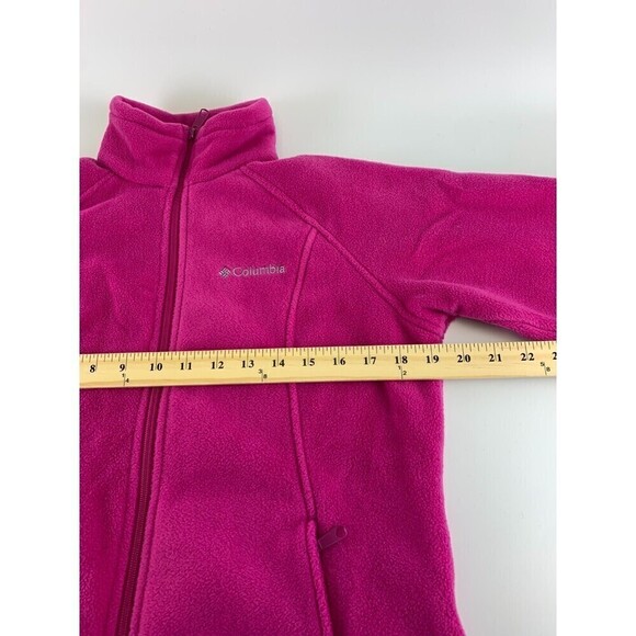 BOGO Columbia Sawyer Rapids Pink Fleece Jacket Full Zip Pockets 1558821 Women M - Picture 7 of 12